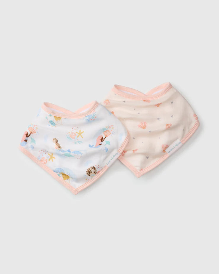 Bandana Bib Set - Mermaids