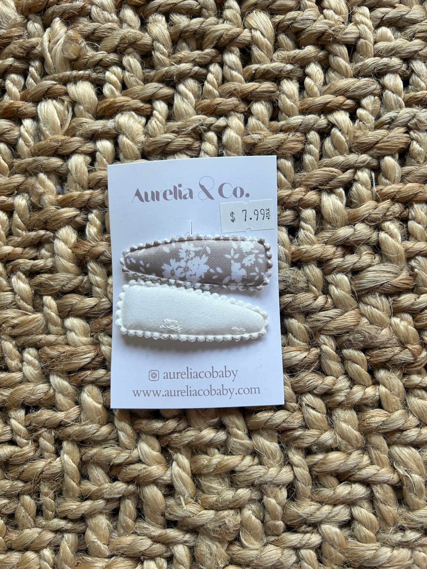 Aurelia & Co. Squared Barrettes