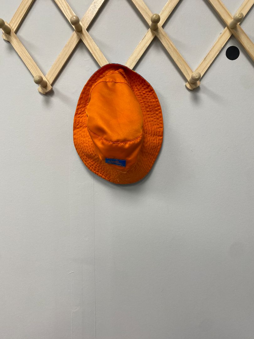 Blue + Orange UV Skinz Reversible Sun Hat, 5T