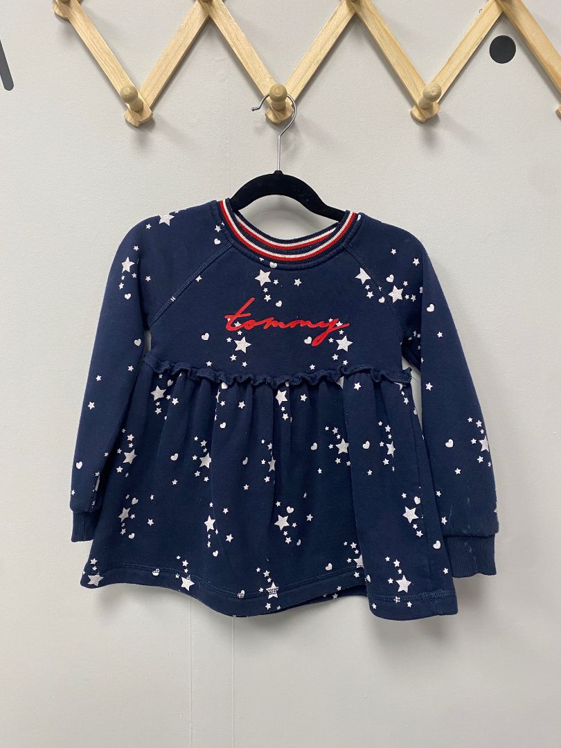 Blue Tommy Hilfiger Stars Sweater Dress, 5