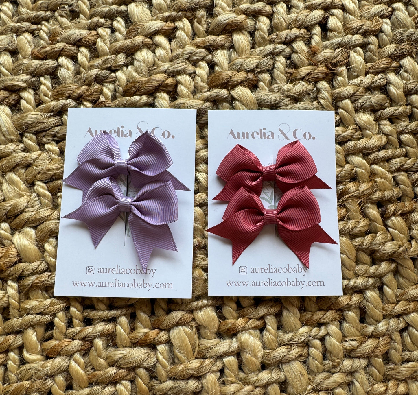 Aurelia & Co. Baby Bow Clips