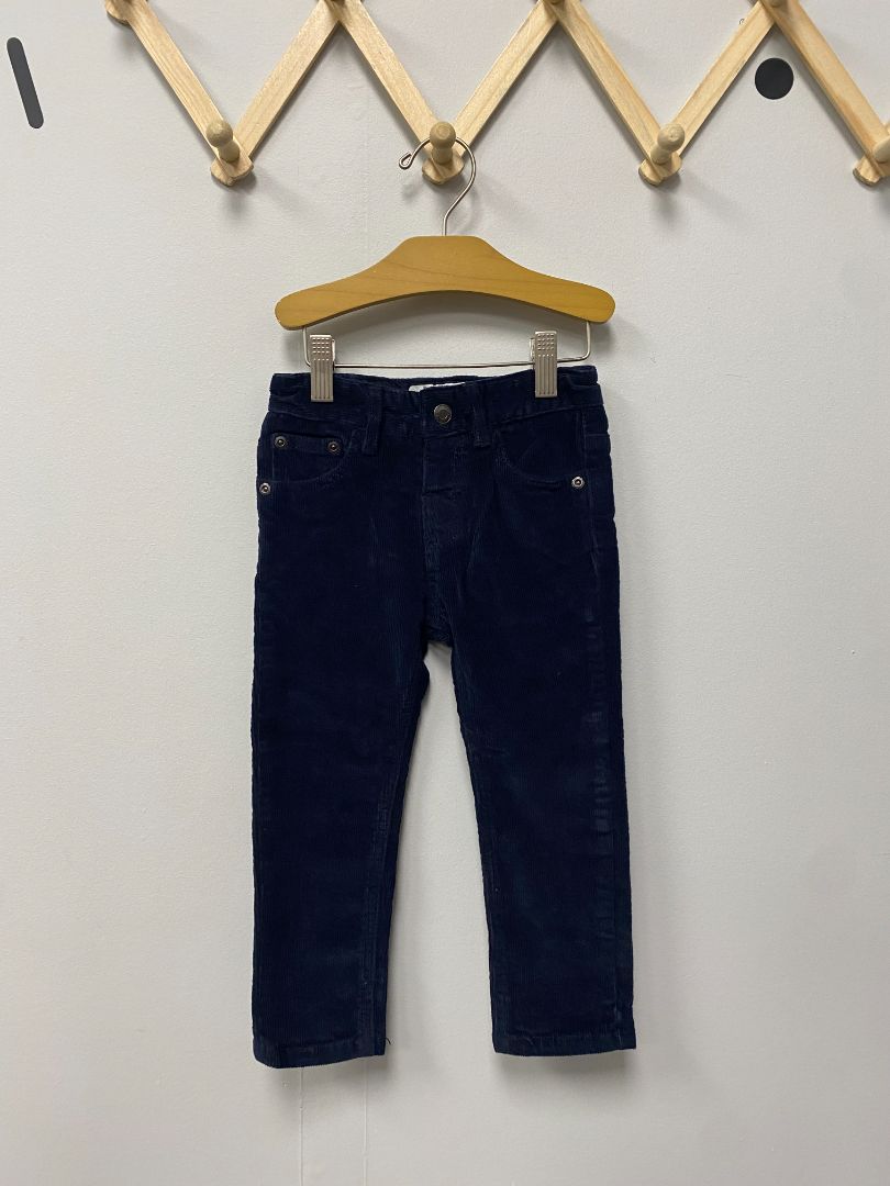 Navy Blue Zara Corduroy Pants, 24-36M