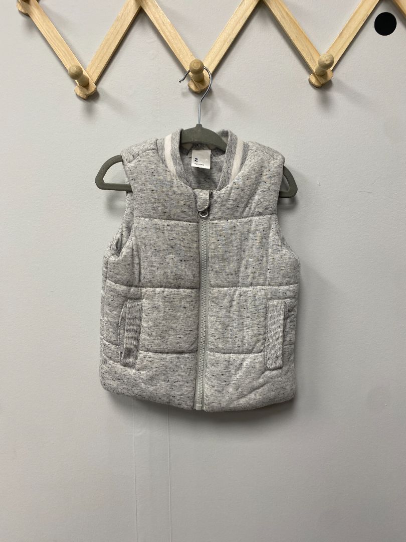 Grey Anko Baby Puffer Vest, 2T