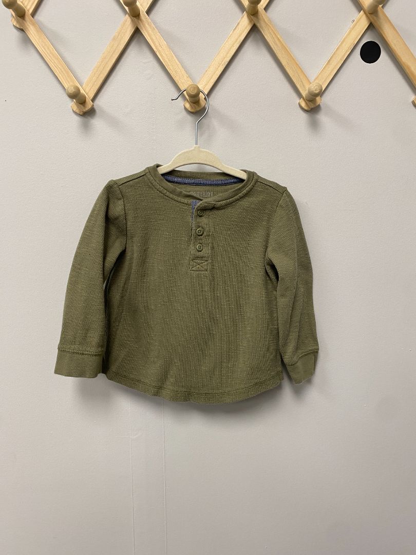 Green Gymboree Longsleeve Shirt, 12-18M