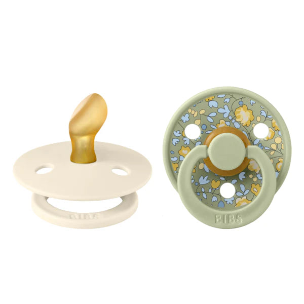 BIBS x Liberty Pacifier Latex 2 Pack - Anatomical Eloise Sage