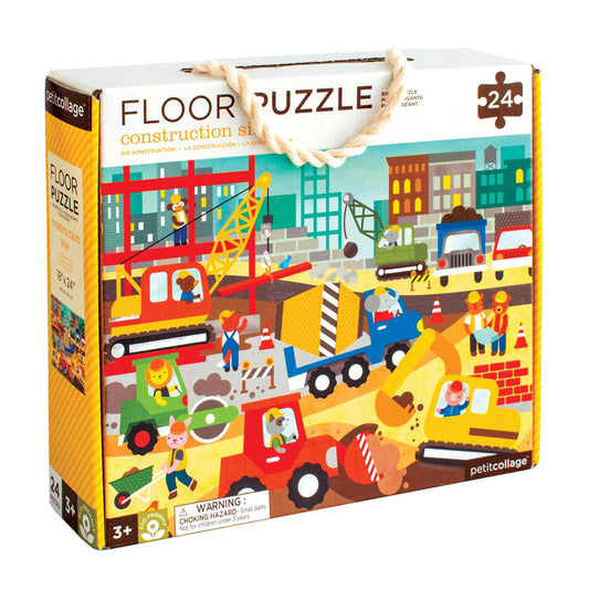 Construction Site Floor Puzzle - 24pc