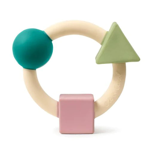 Oli & Carol Teething Ring - Soft Colors