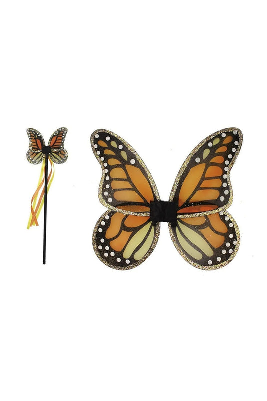 Monarch Wings & Wand Set - Great Pretenders