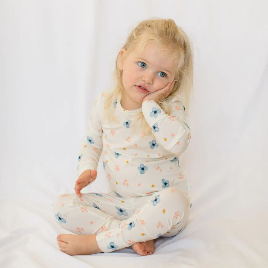 Blossoms Bamboo Two-Piece Pajamas