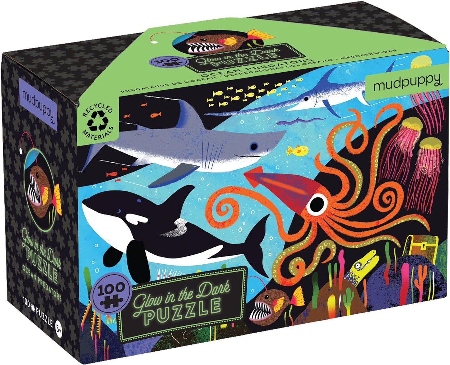 Ocean Predators - Glow In The Dark Puzzle 100pc