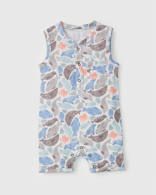 Short Romper - Seals