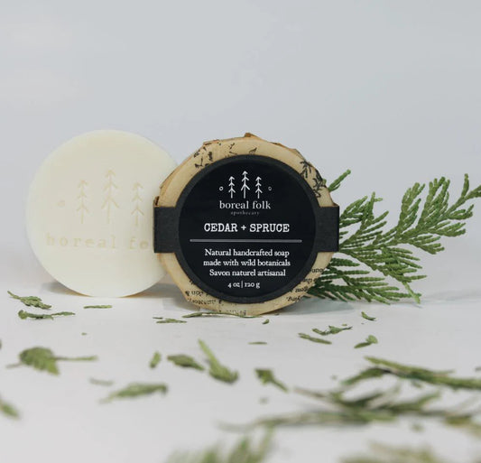 CEDAR + SPRUCE HANDCRAFTED SOAP - BOREAL FOLK