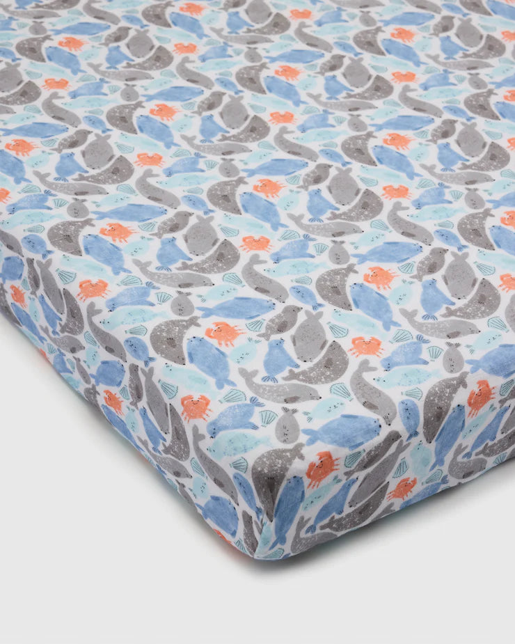 Fitted Crib Sheet - Seals