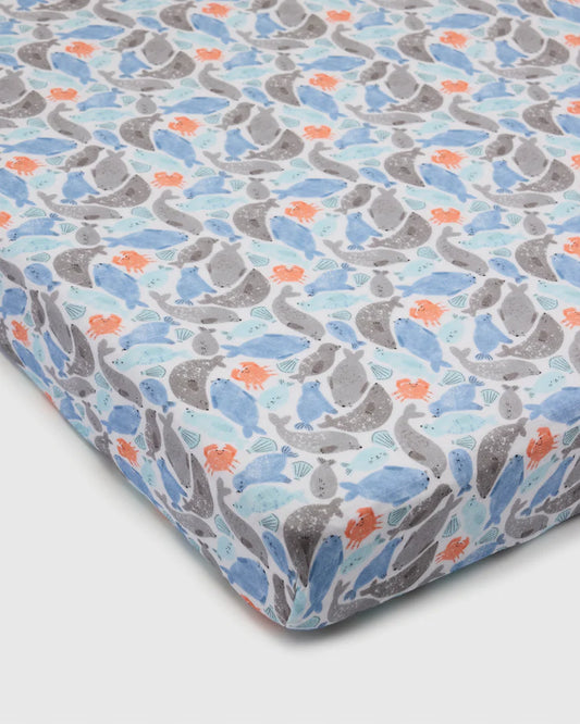 Fitted Crib Sheet - Seals