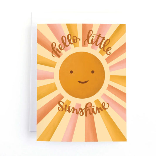Hello Little Sunshine Baby Card