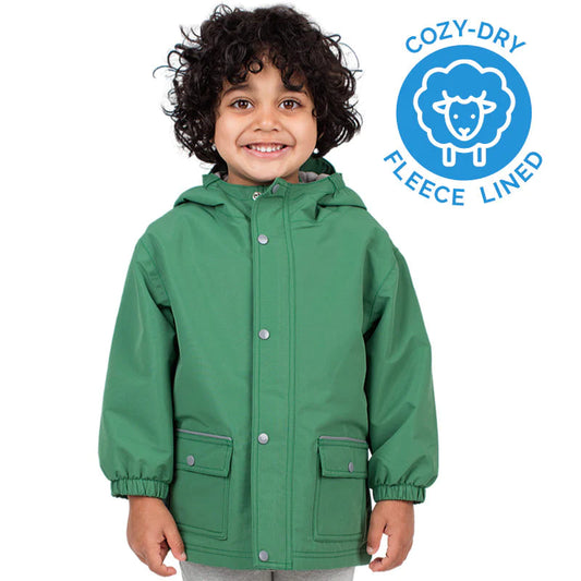 Fern Green | Cozy-Dry Rain Jacket