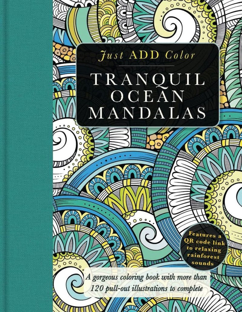 Tranquil Ocean Mandala Colouring Book