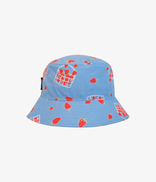 Strawberry Fields Bucket Hat - Salty Blue