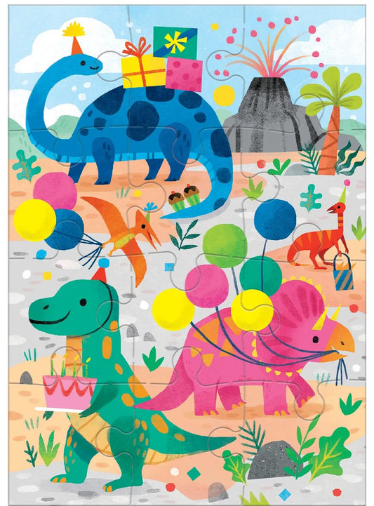 Dino Party Greeting Card Puzzle