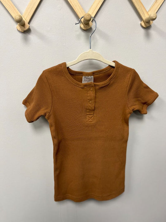 Burnt Orange Mebie Baby Shirt, 3T