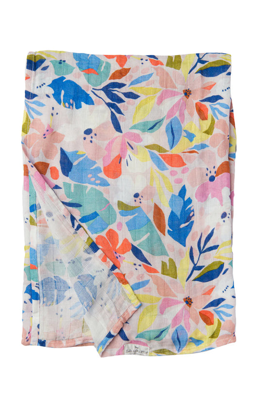 Muslin Swaddle - Hawaiian Floral