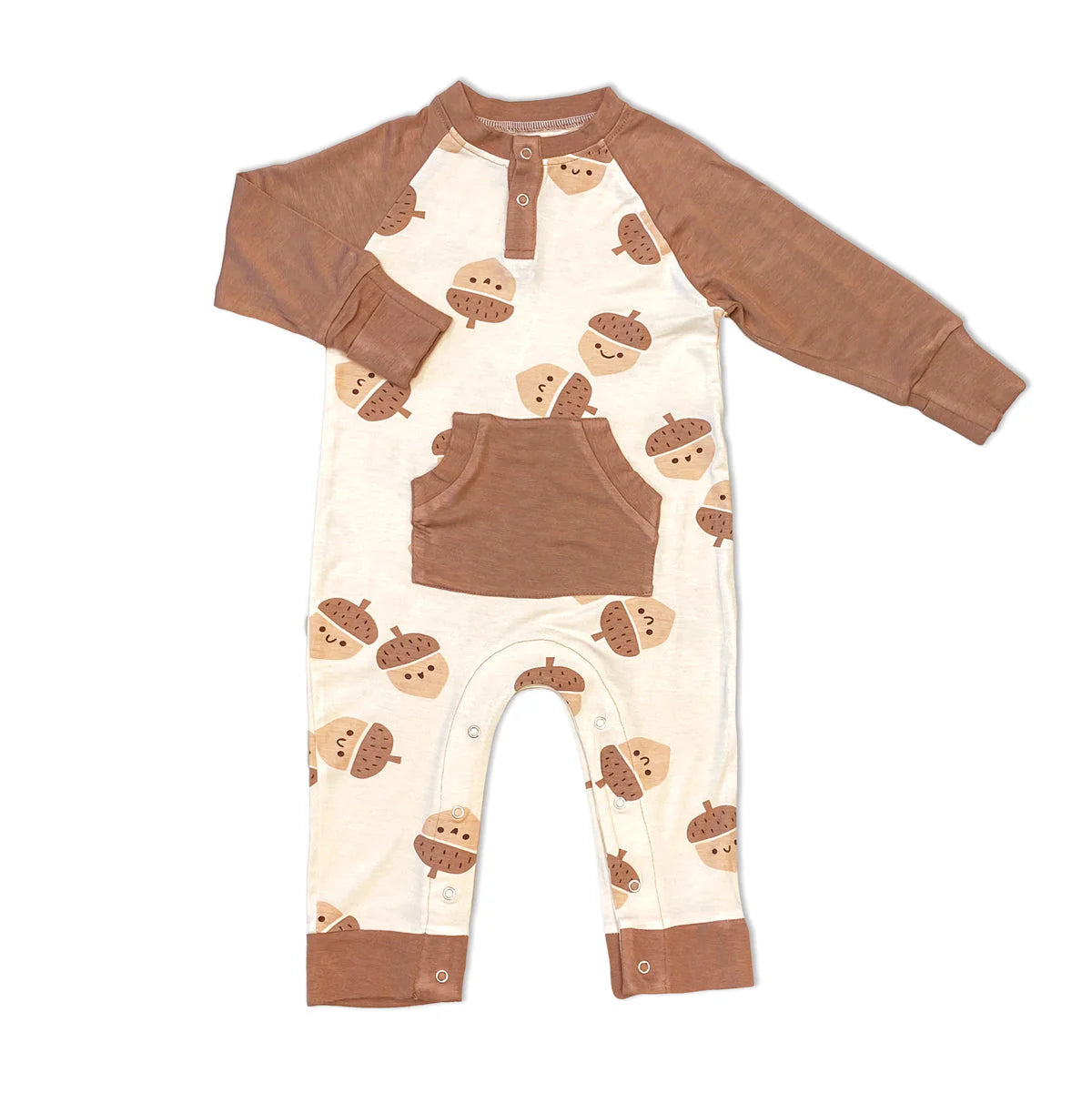 Bamboo Long Sleeve Romper - Acorn Pals