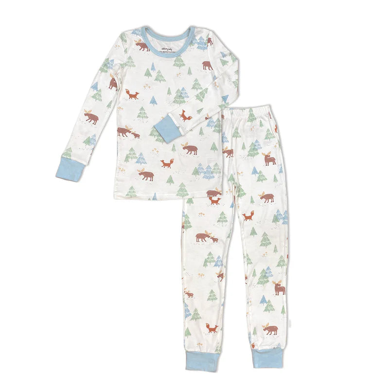 Bamboo Long Sleeve Pajama Set - Moose Woods