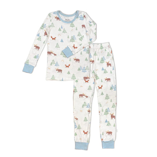 Bamboo Long Sleeve Pajama Set - Moose Woods