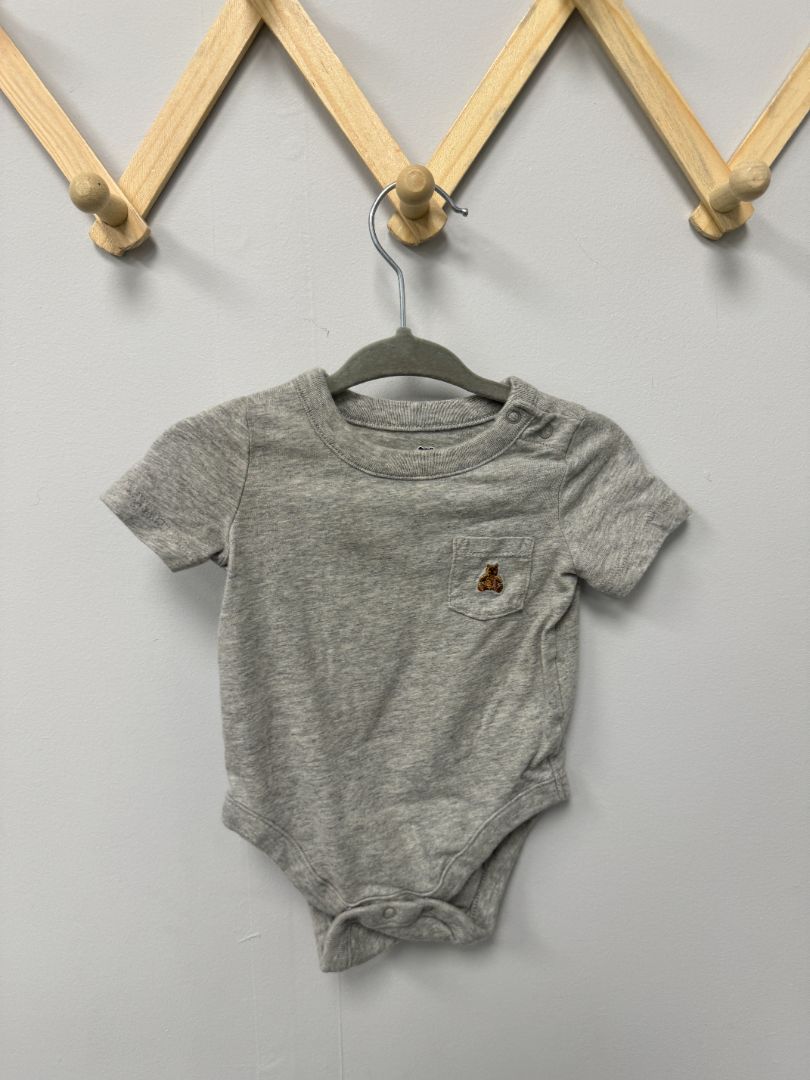 Grey Baby Gap Bodysuit, 0-3M