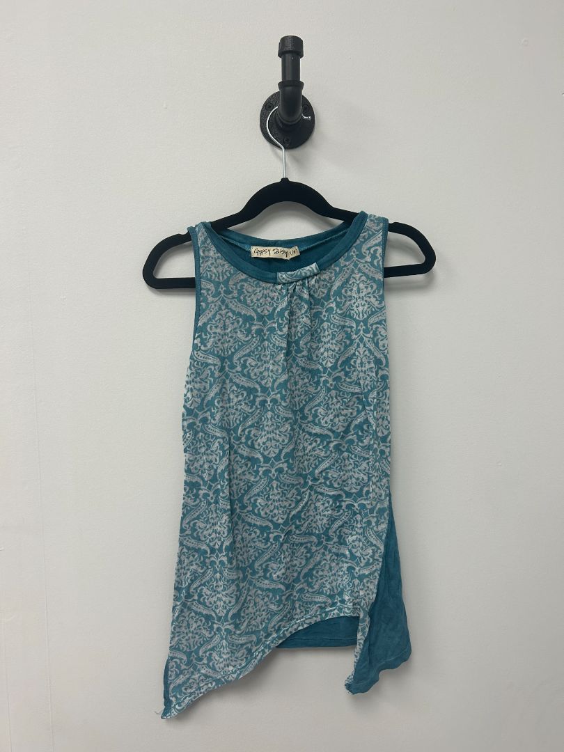 Teal Gypsy Daisy Top, 10Y