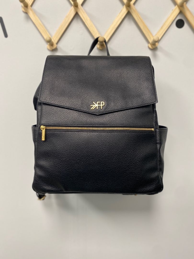 Black Freshly Picked Diaper Bag w/change pad 0-12M