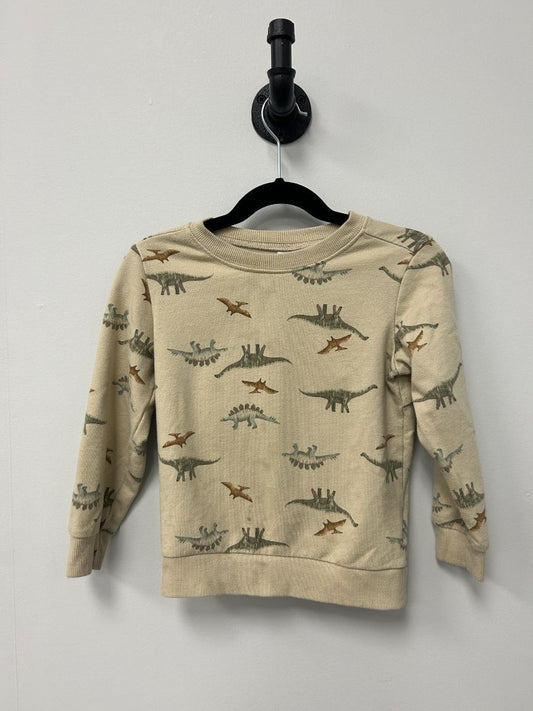 Beige Dino Carters Sweater, 4T