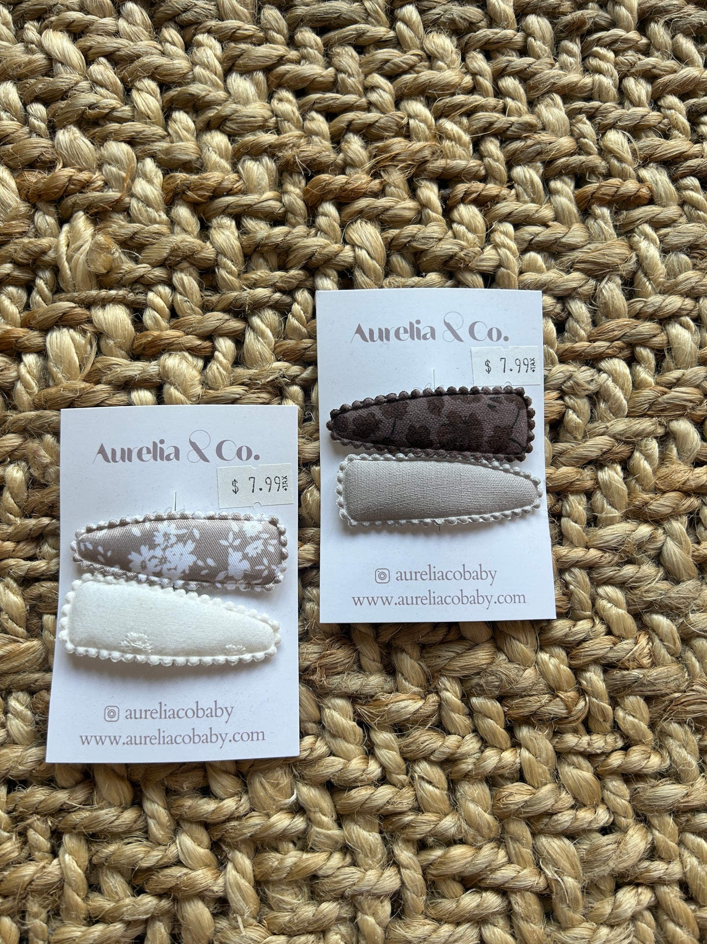 Aurelia & Co. Squared Barrettes