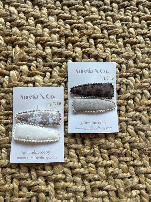 Aurelia & Co. Squared Barrettes
