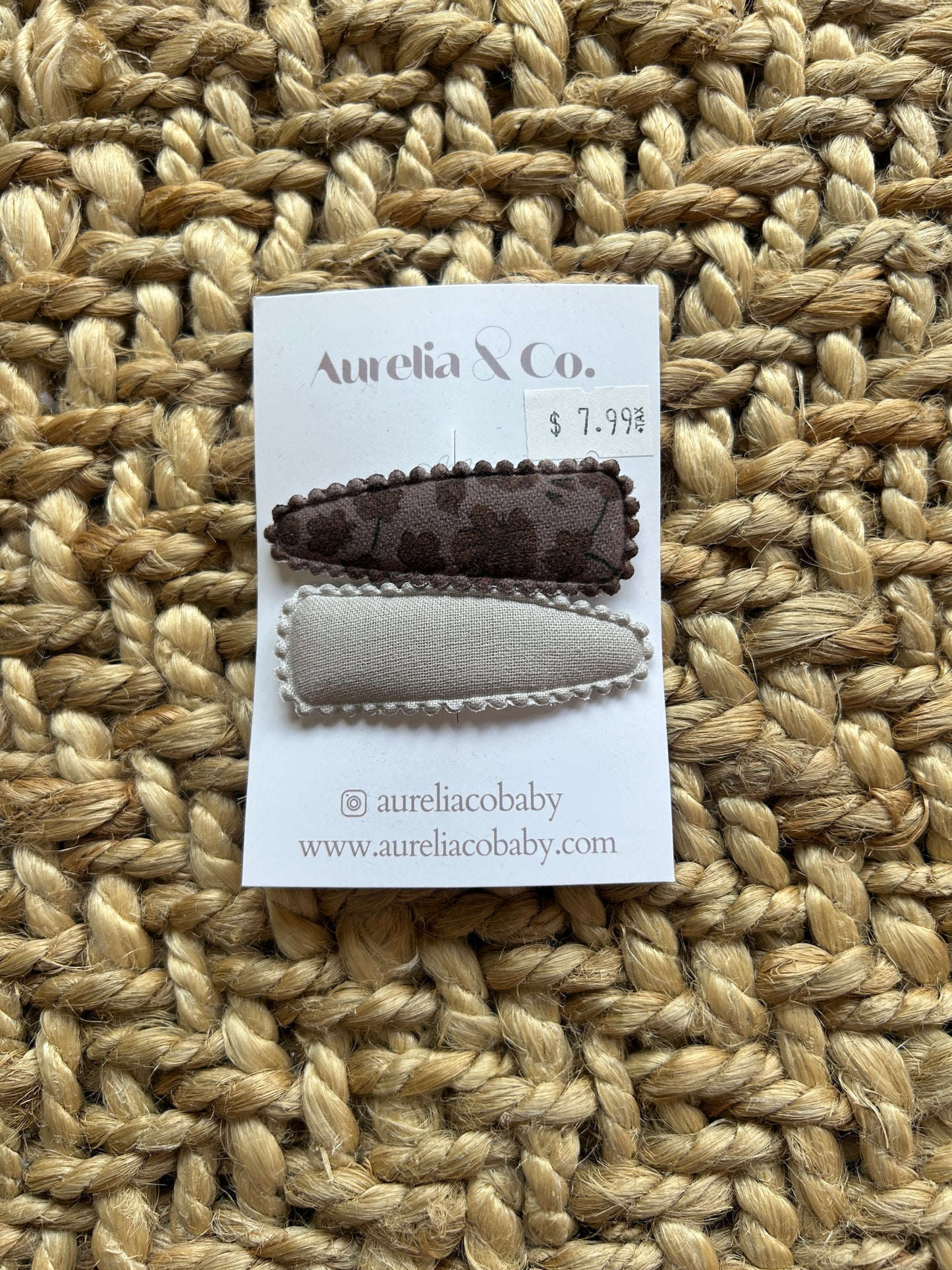 Aurelia & Co. Squared Barrettes