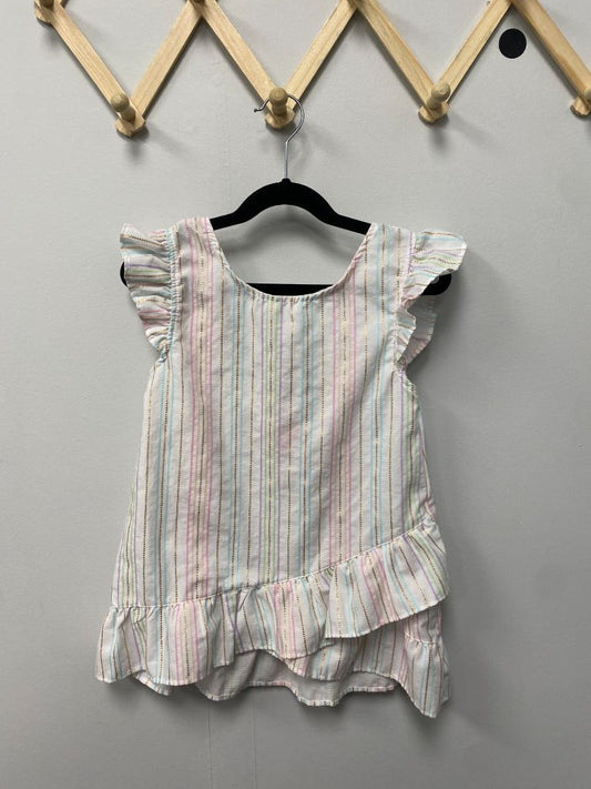 White + Multi Penelope Mack Dress Shirt, 10Y