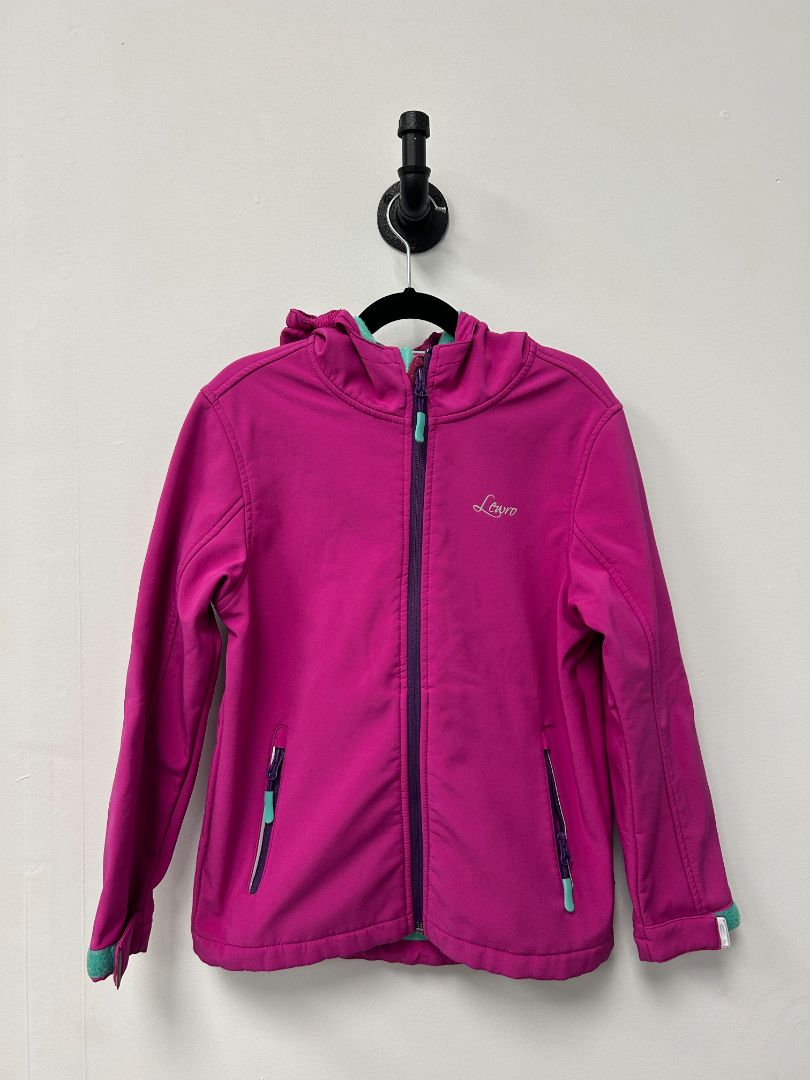 Pink Lewro Rain Coat, 8-9Y