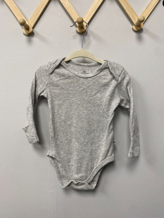 Grey Honest Baby Bodysuit, 3-6M