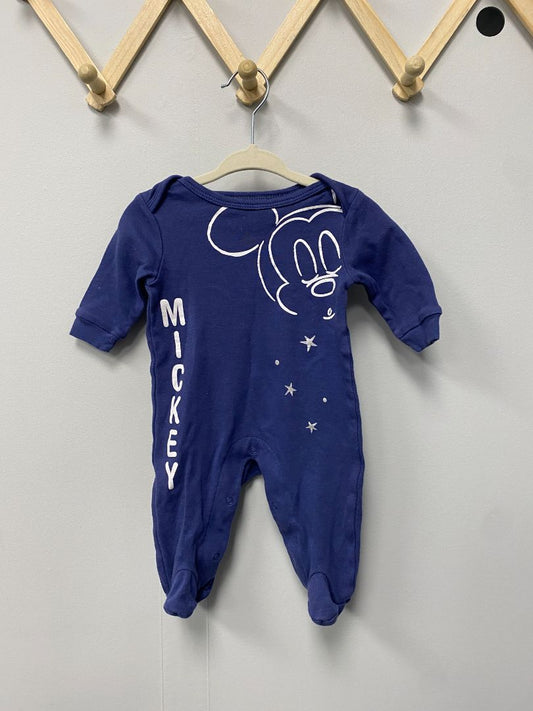 Navy Blue Mickey Disney baby Sleeper, 3M