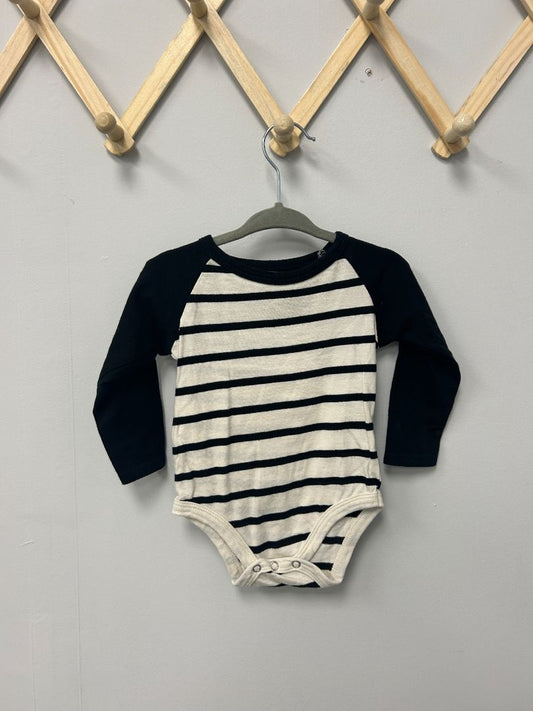 Black + White Mini Mioche Bodysuit, 3-6M