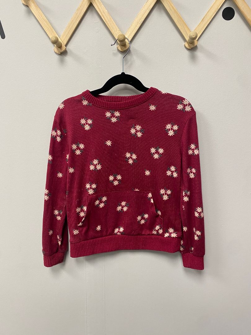 Burgandy Monkey Bars Sweater, 5-6Y