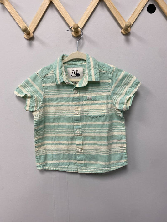 Turquoise Quiksilver Button up Shirt, 3T