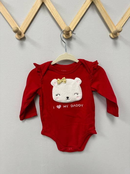 Red First Impressions Bodysuit, 0-3M