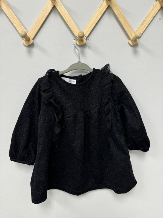 Black Sparkle Zara Dress, 9-12M