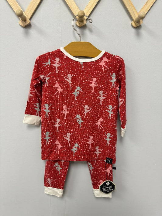 NWT Red Sweet Bamboo Pajamas, 12-18M