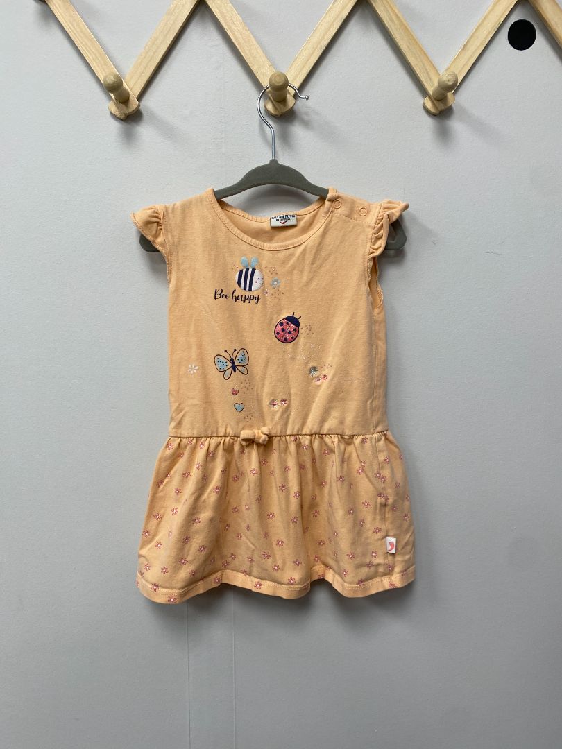 Peach Salt and Pepper Dress, 12-18M