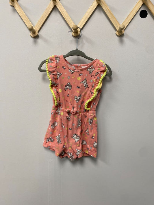 Pink Disney baby Thumper Romper, 9M