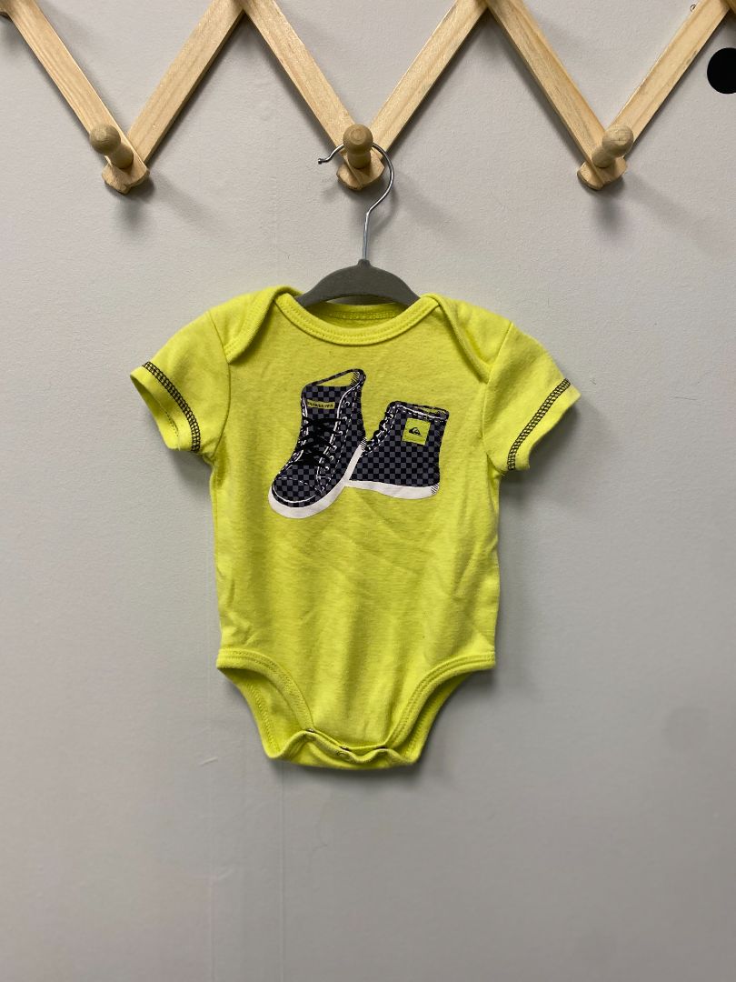 Yellow Quiksilver Bodysuit, 3-6M