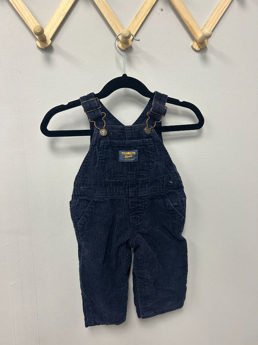 Navy Corduroy OshKosh Overalls, 6M