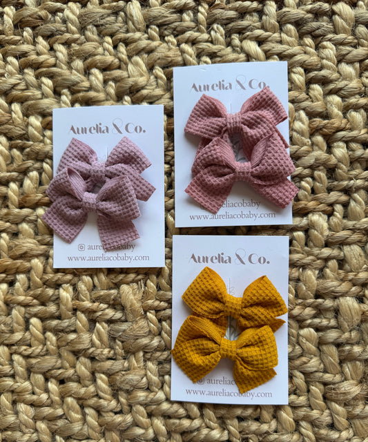 Aurelia & Co. Baby Bow Clips